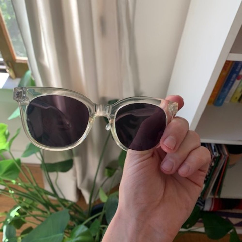 Crap Eyewear Clear Rectangular Sunglasses